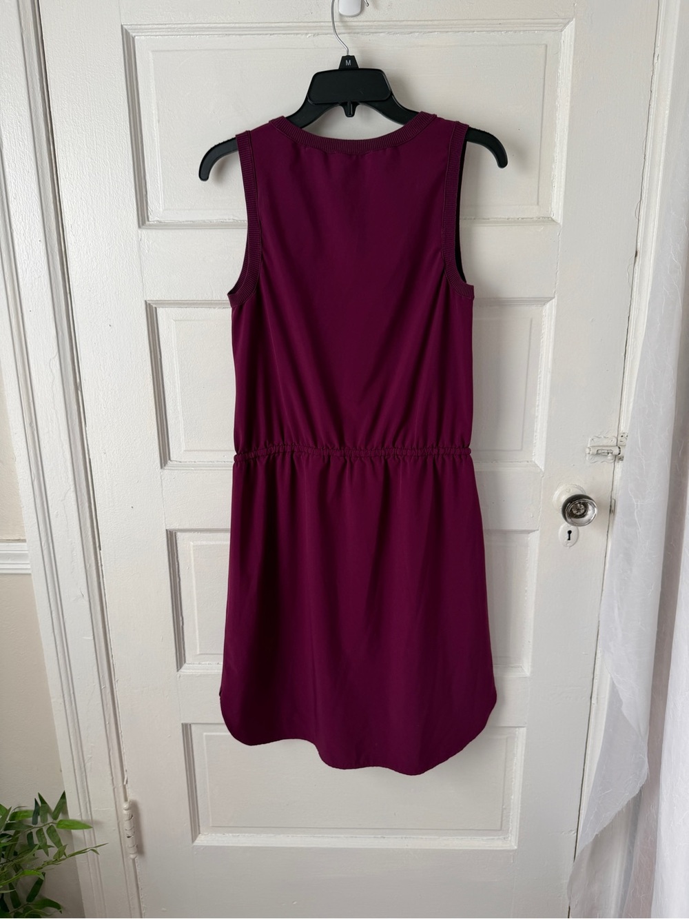 ATHLETA Rincon Dress Beach Plum Sleeveless Drawstring Cinch Waist Mini Sporty S - Picture 4 of 17